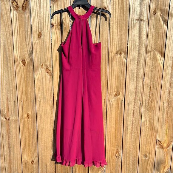 Bcbgeneration Purple Berry Elegant Halter Neck Dress NWT 8 - Picture 10 of 15
